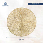 Decorative Round Dinning Table Placemats Set of 6