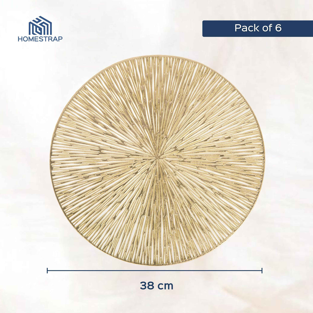 Decorative Round Dinning Table Placemats Set of 6