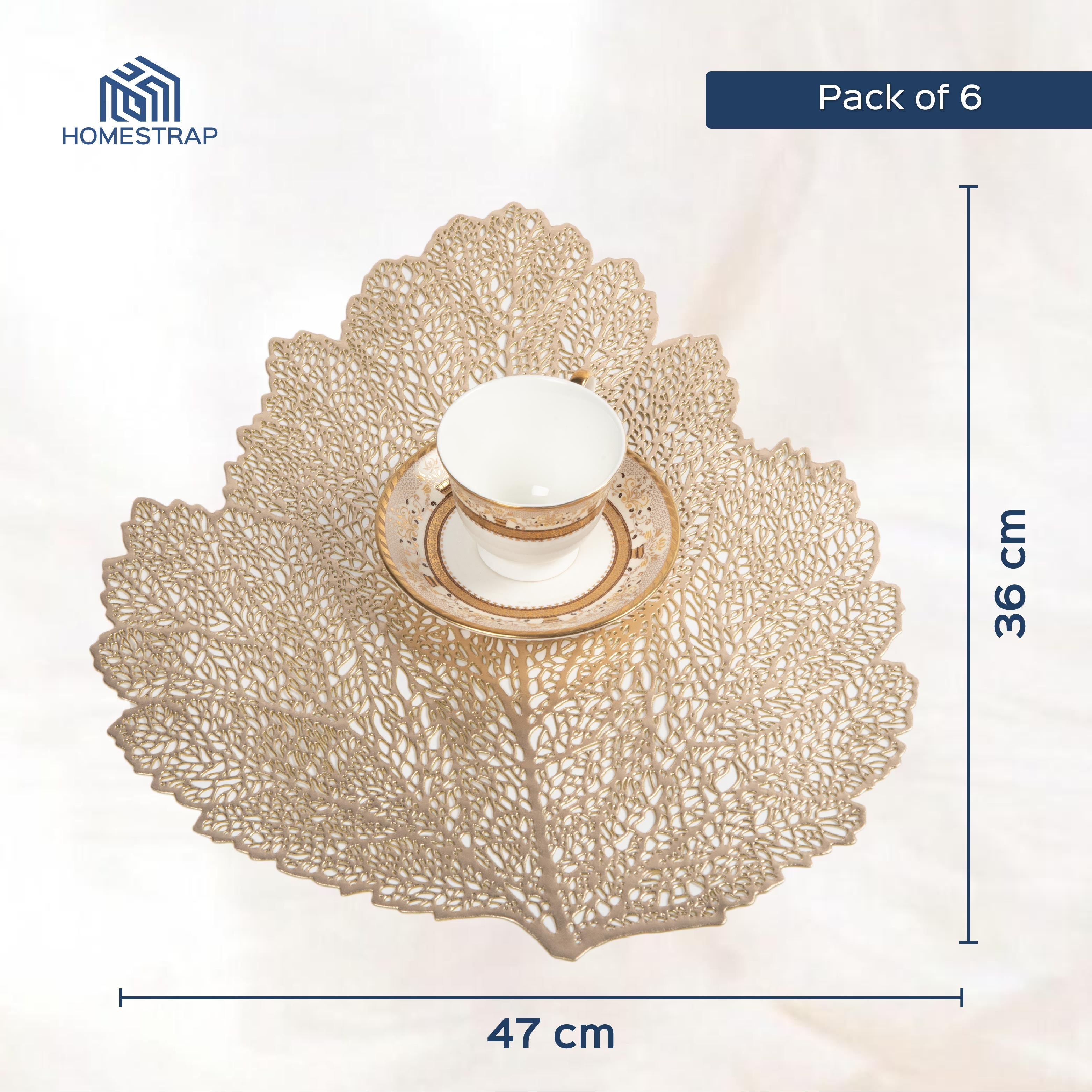 Leaf Dining Table Placemats Set of 6