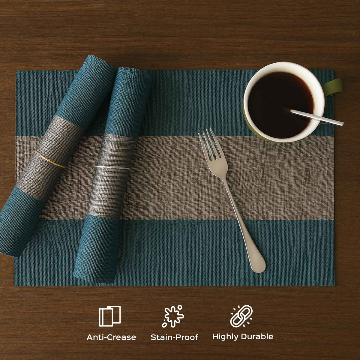 Jacquard Dining Table Placemats Set of 6