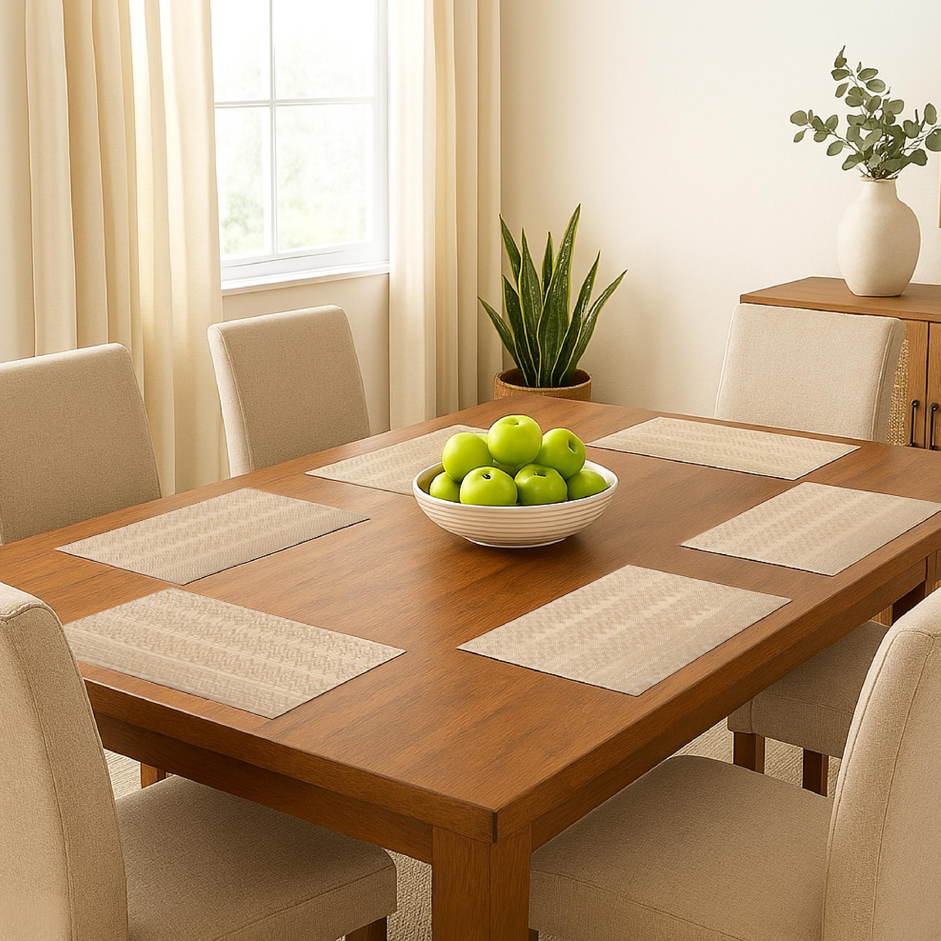 Classic Weave Dining Table Placemats Set of 6