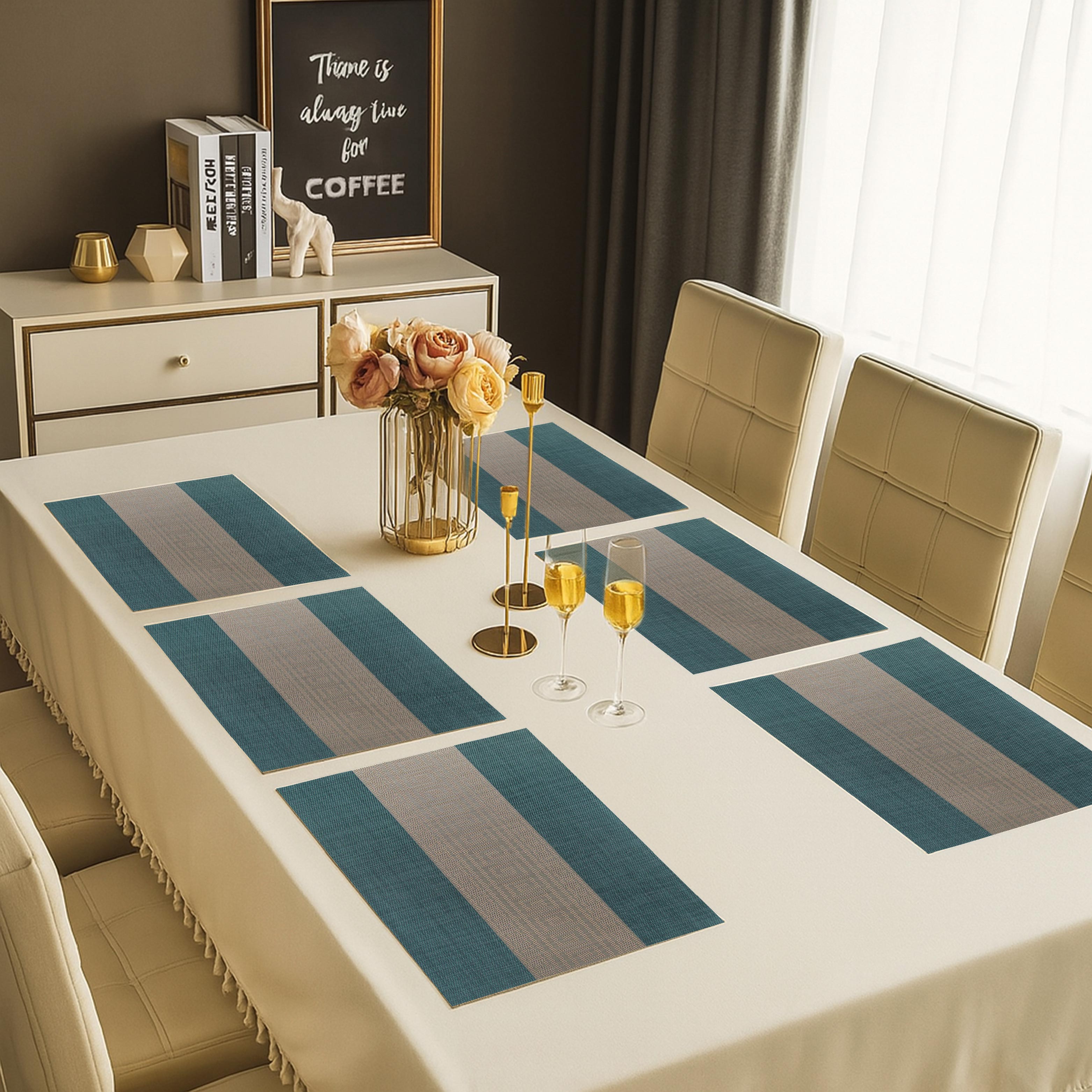 Jacquard Dining Table Placemats Set of 6