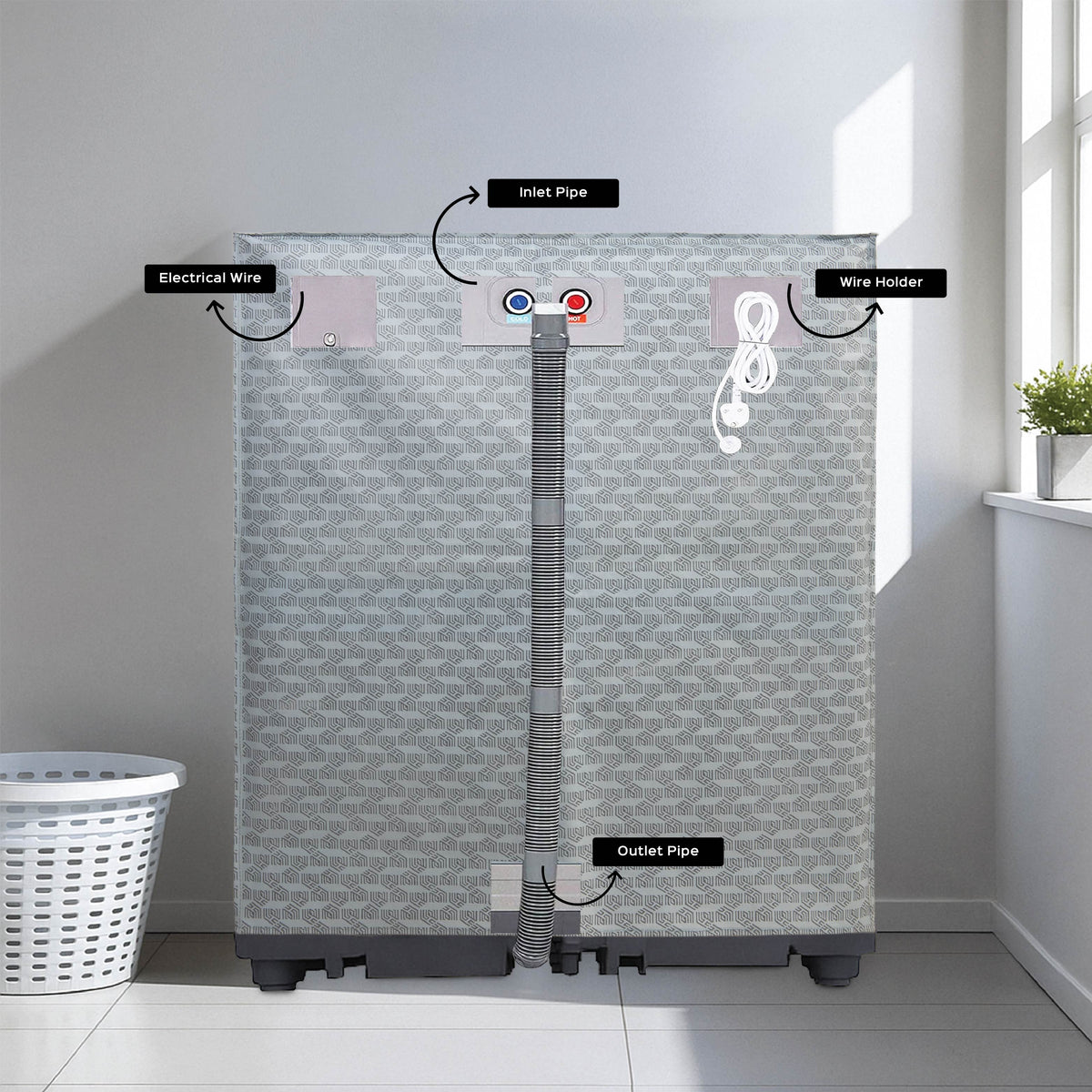 Front Load Washing Machine Cover - Homestrap