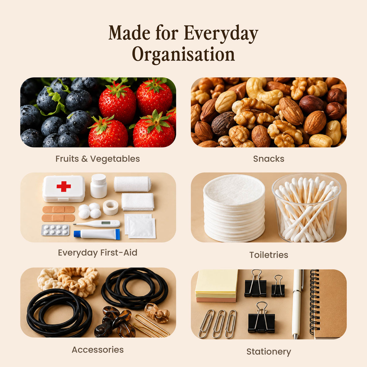 The Grid Box – Multipurpose Storage Organizer