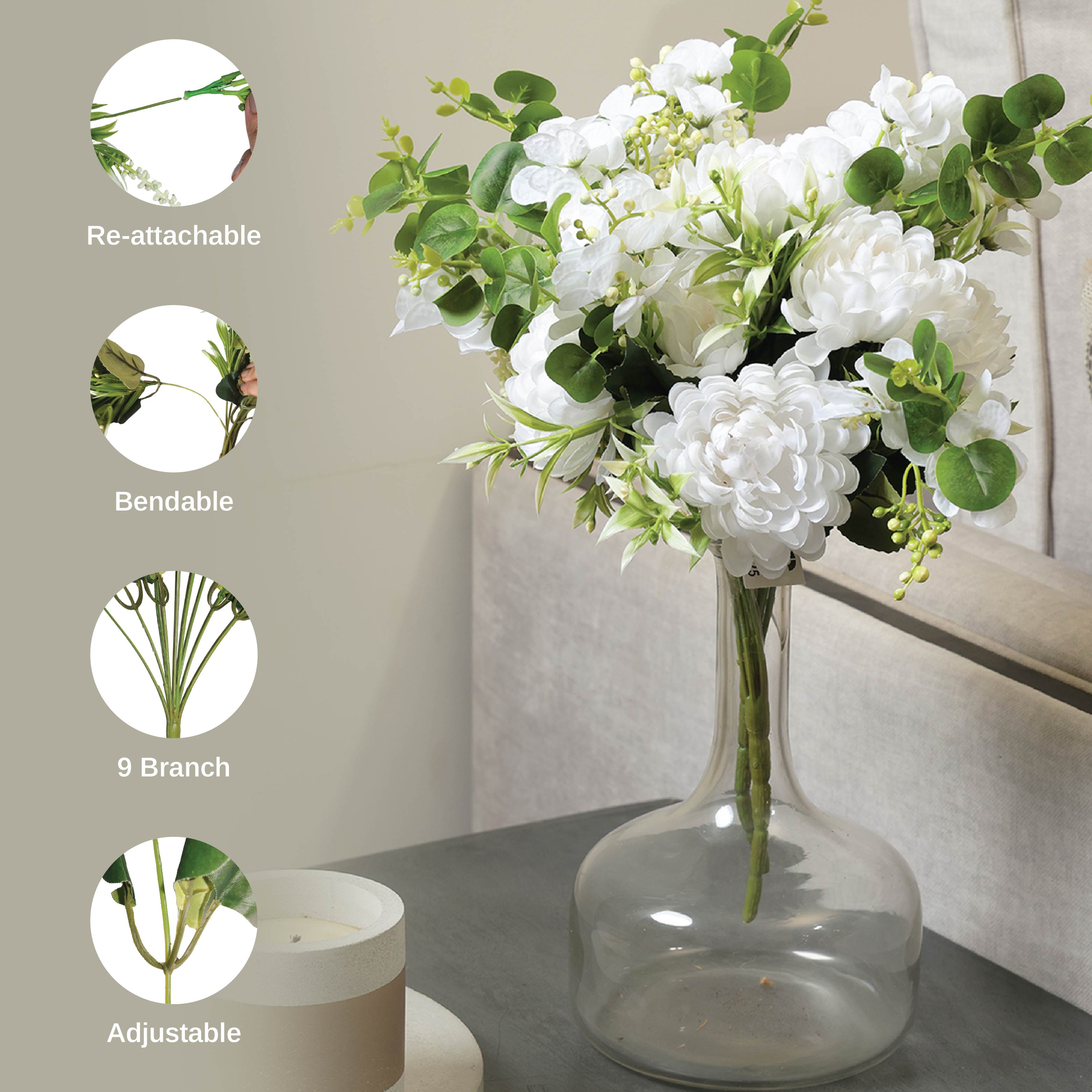 Sokai Star Guldawari Flower Bunch - Set of 2