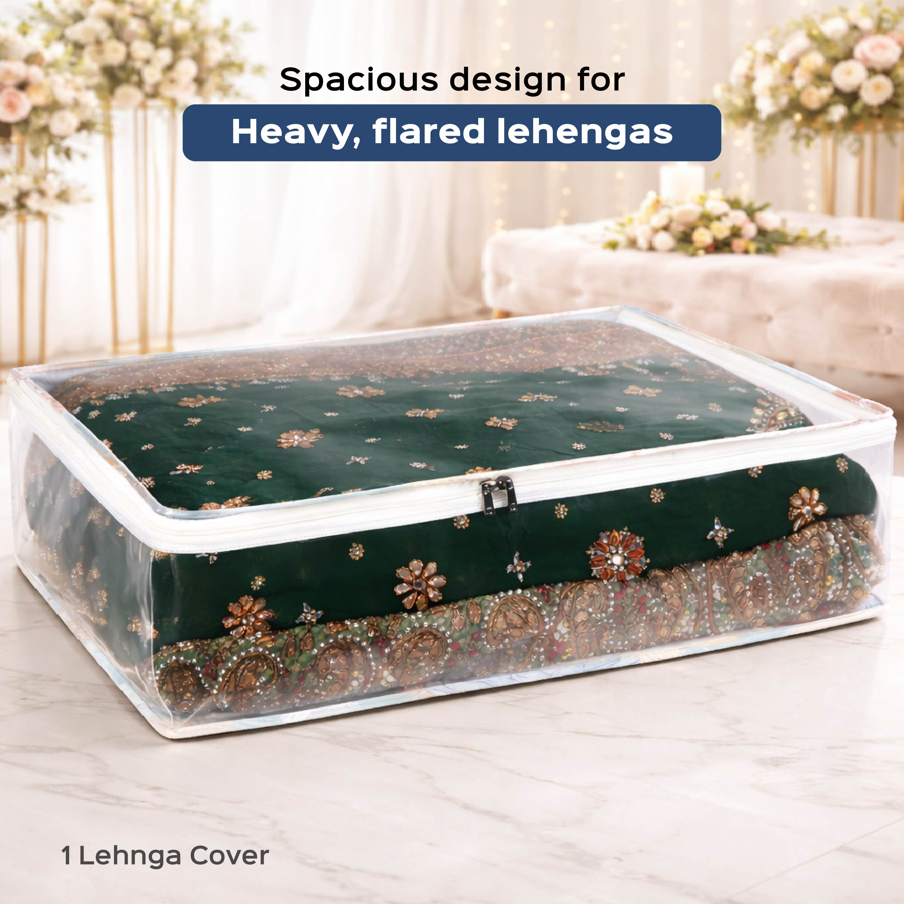 Gulmohar Cloth Organizer Set –  4 Piece Premium Bridal & Wardrobe Storage Combo