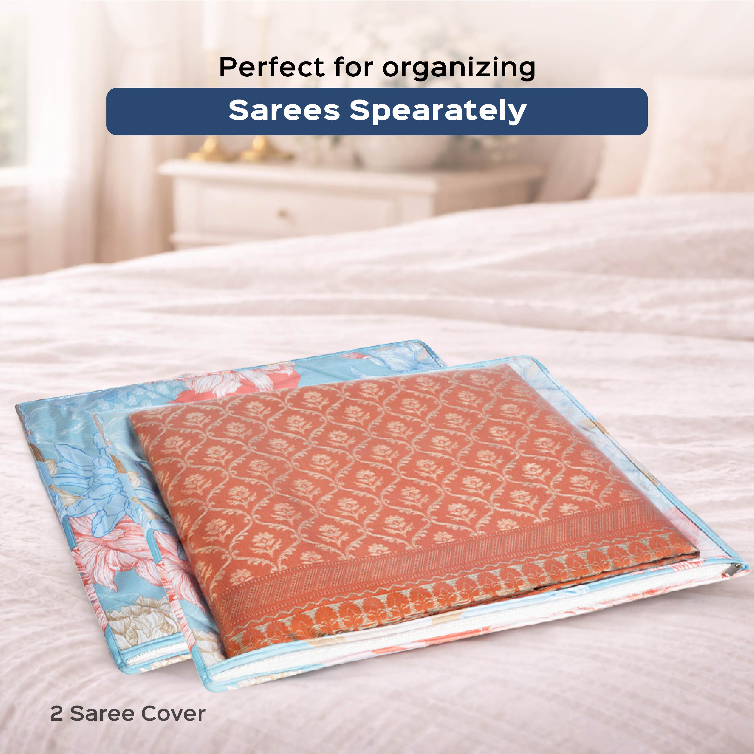 Gulmohar Cloth Organizer Set –  4 Piece Premium Bridal & Wardrobe Storage Combo