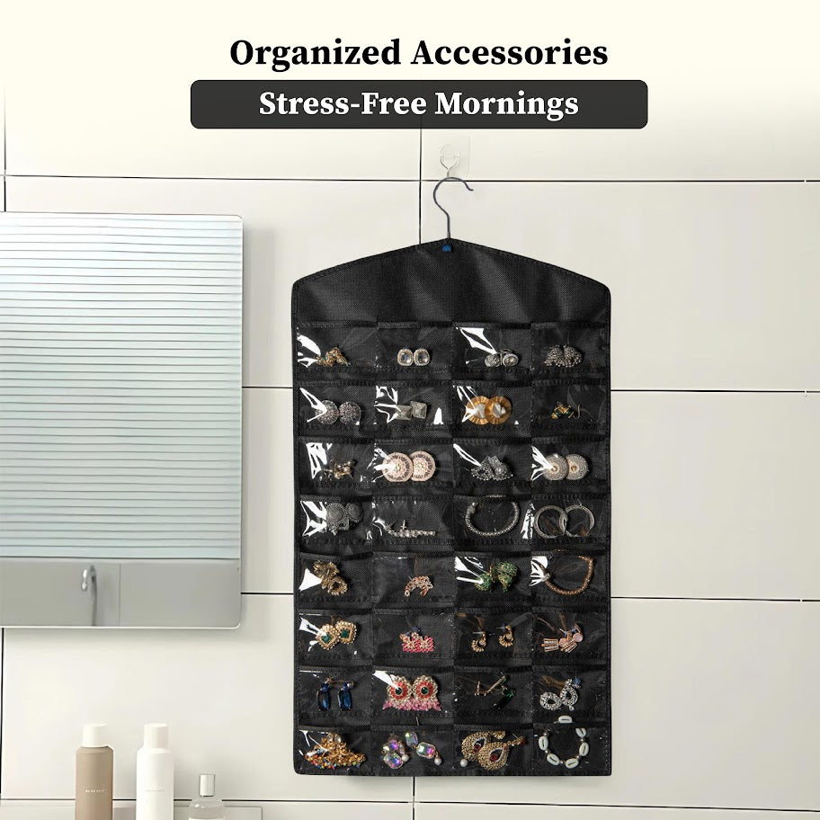 Double Sided Hanging Jewellery Organizer | Pack of 2