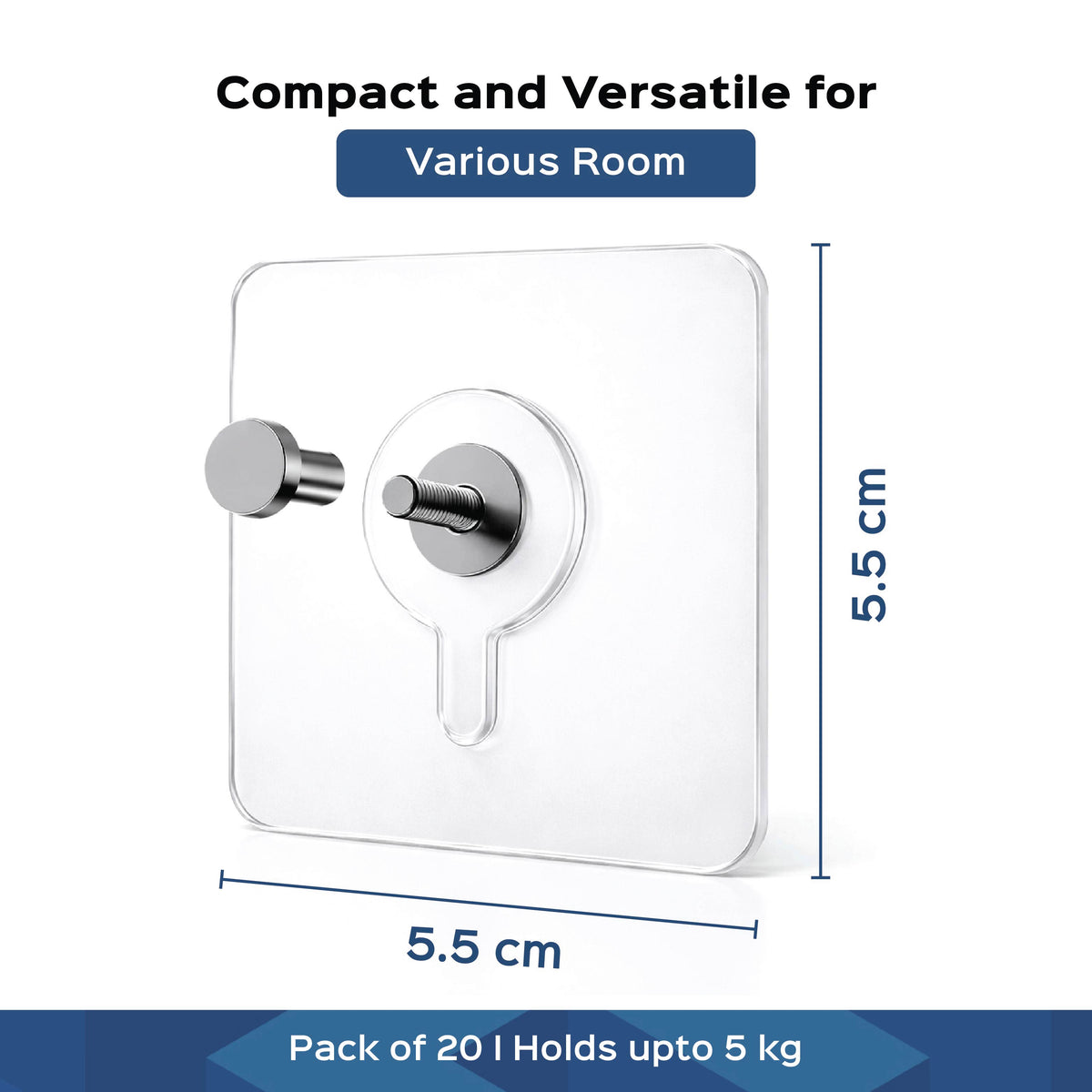 Self Adhesive Nail Hooks (Set of 20) - Homestrap