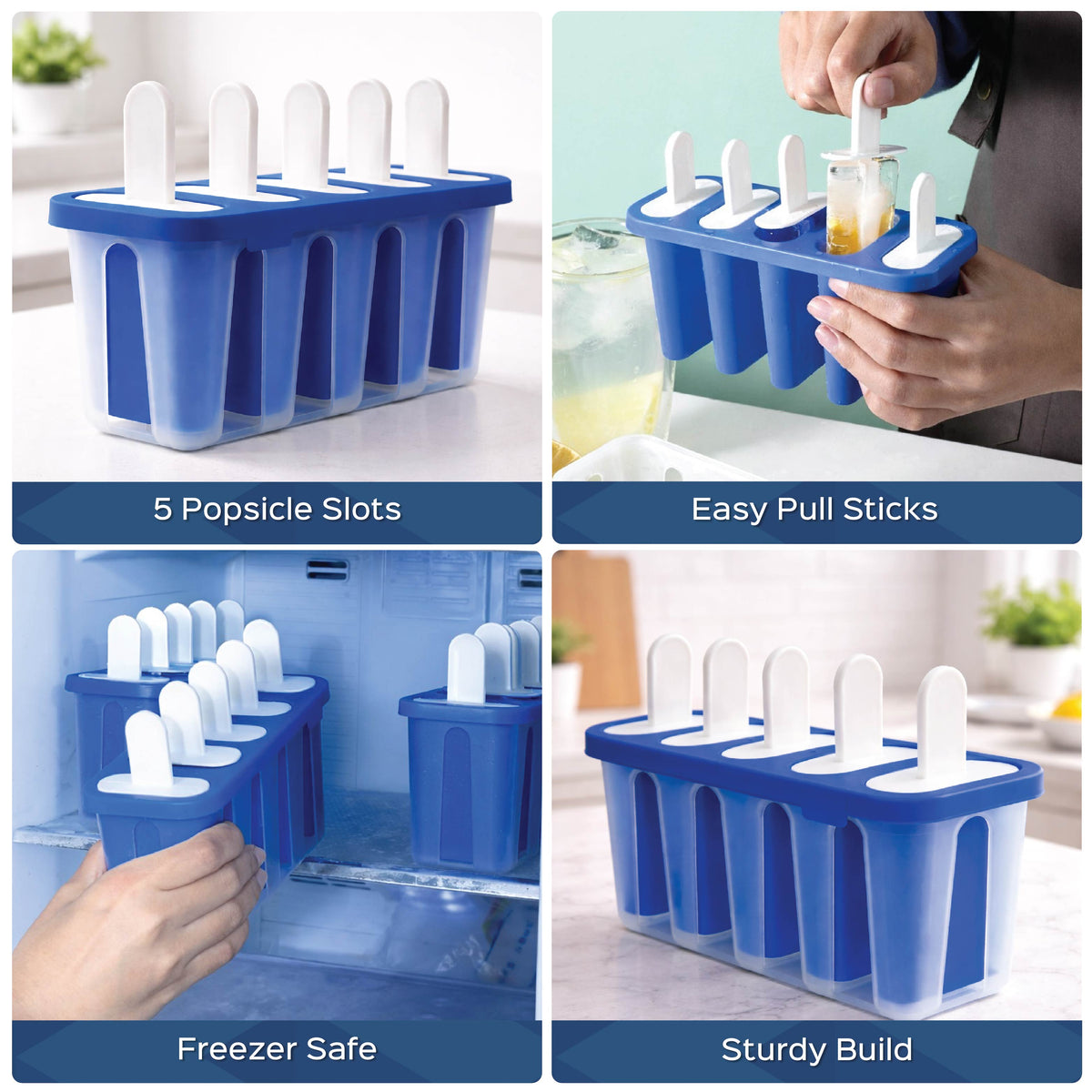 Ice Popsicle Mould 5 Slot - Homestrap