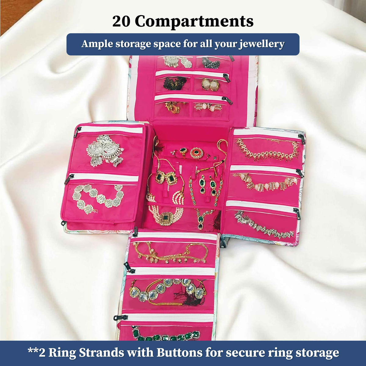 Gulmohar Foldable Jewellery & Accessory Organizer