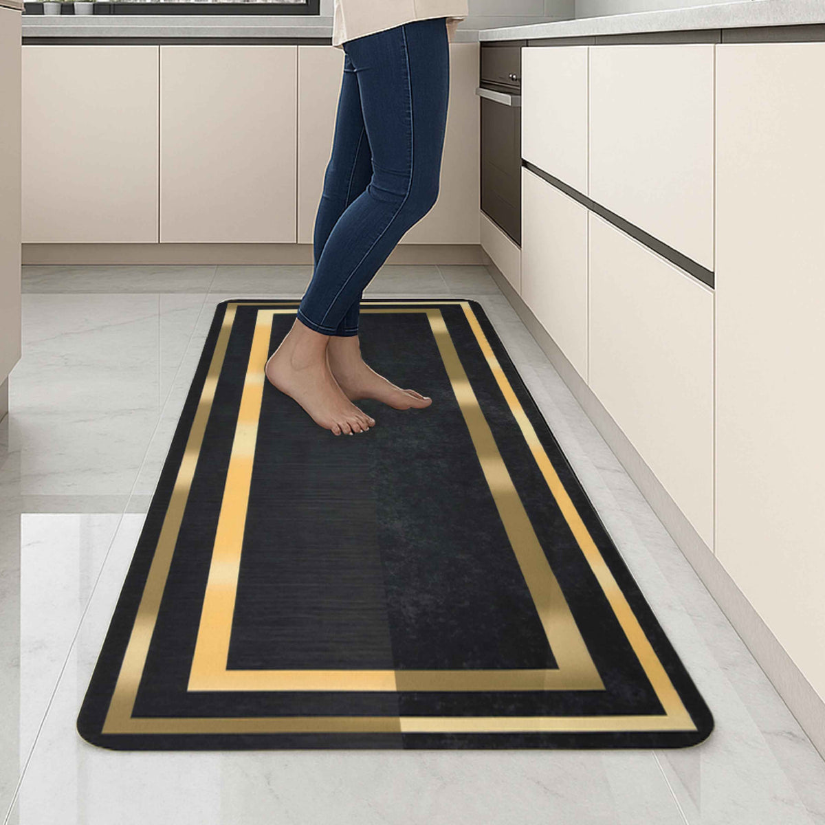 Absorbent Anti Skid Kitchen Floor Mat Set of 2