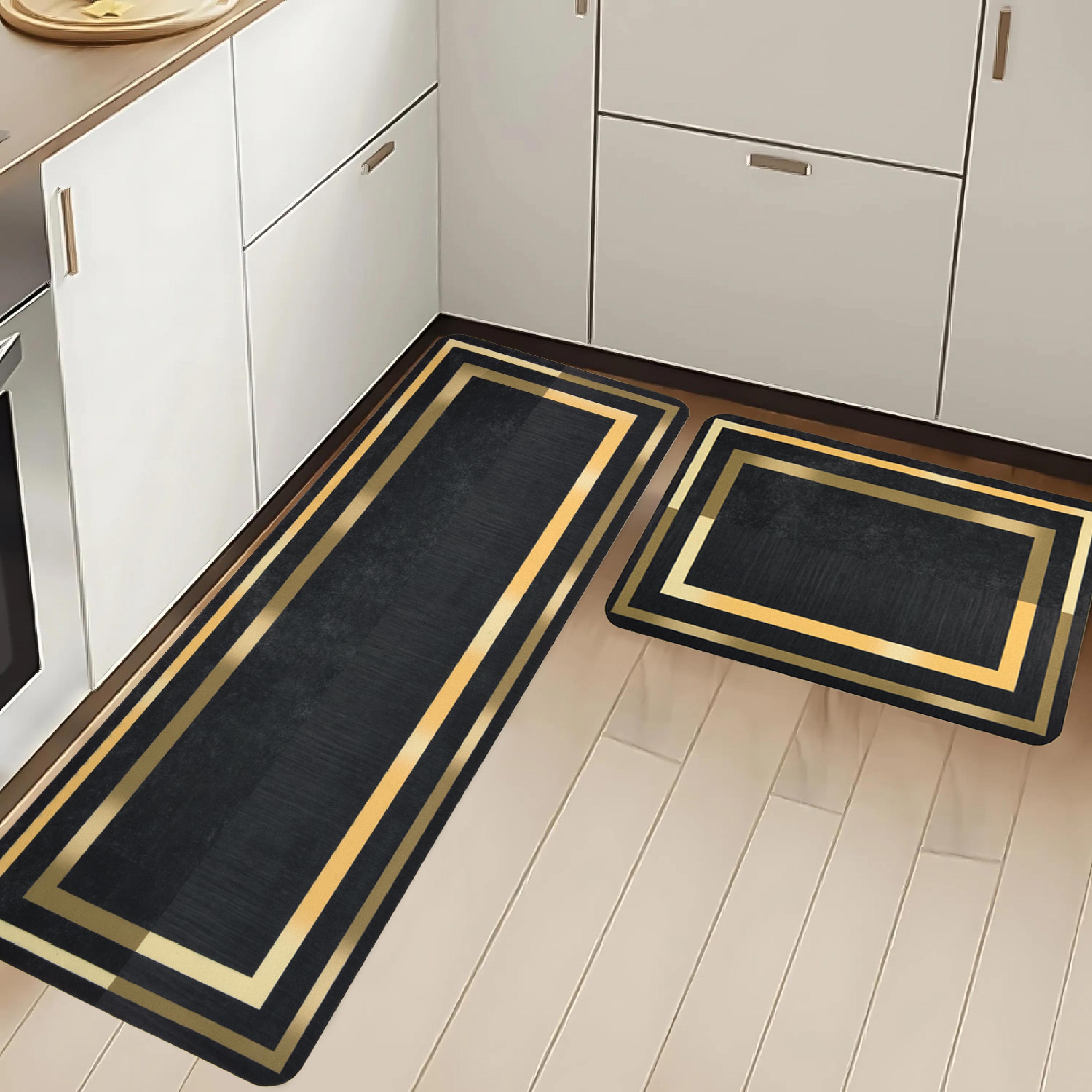 Absorbent Anti Skid Kitchen Floor Mat Set of 2