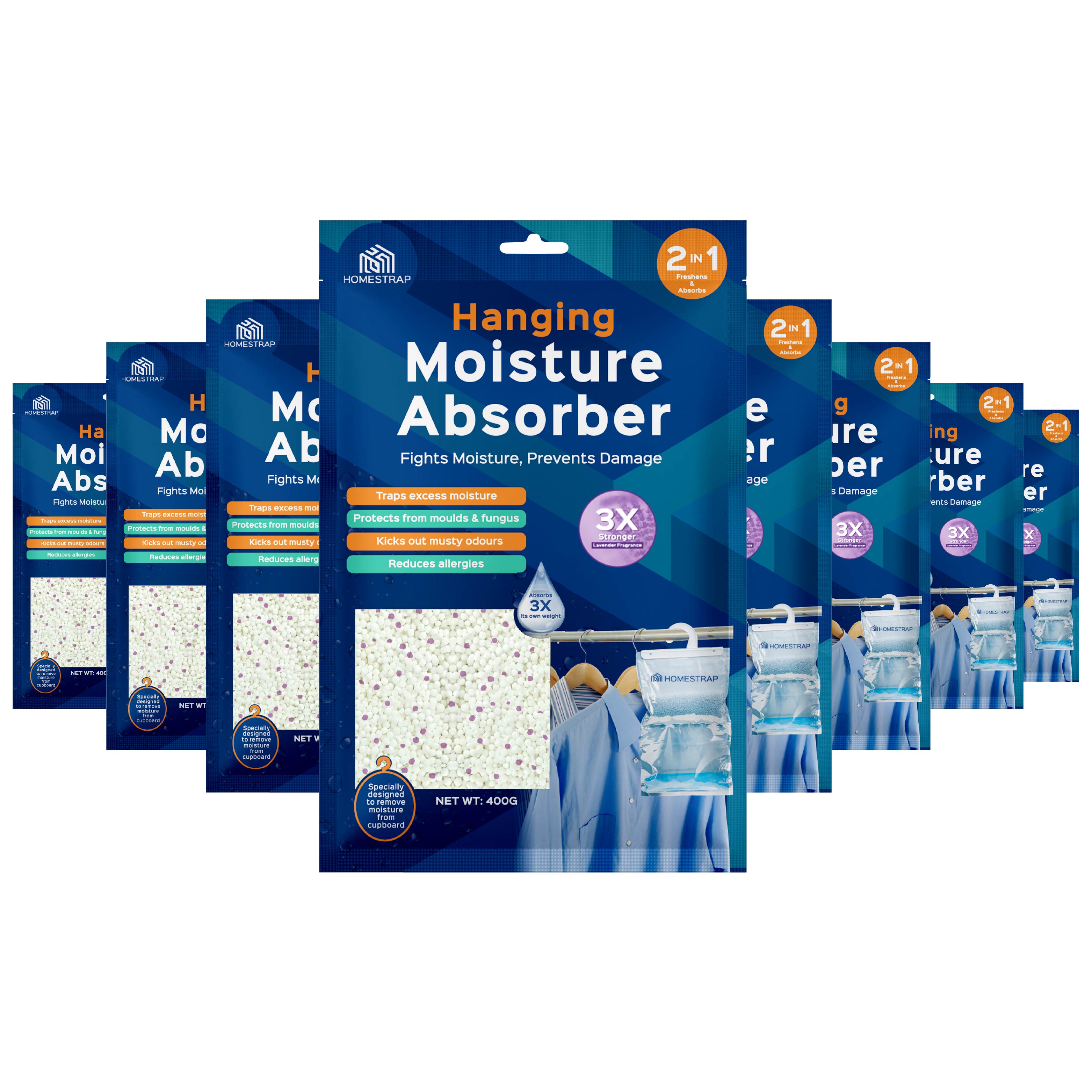 Moisture Absorber Hanging Pouch 400 Gram