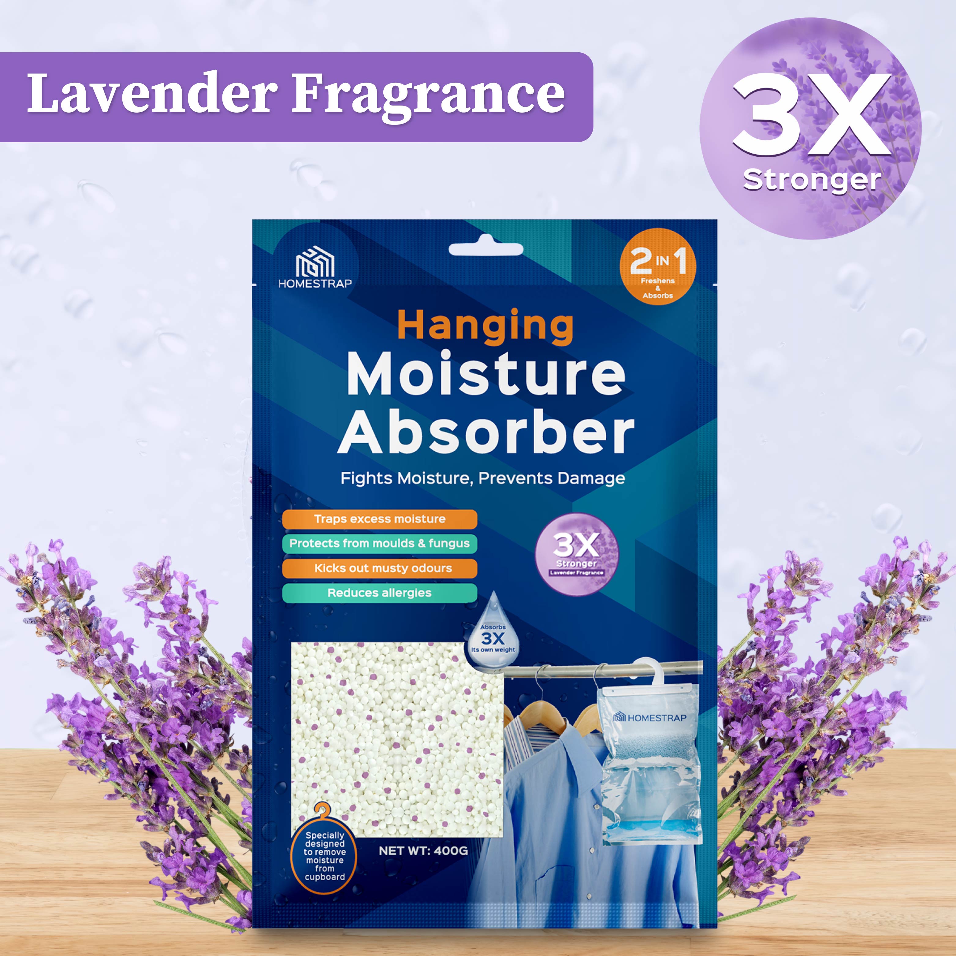 Moisture Absorber Hanging Pouch 400 Gram