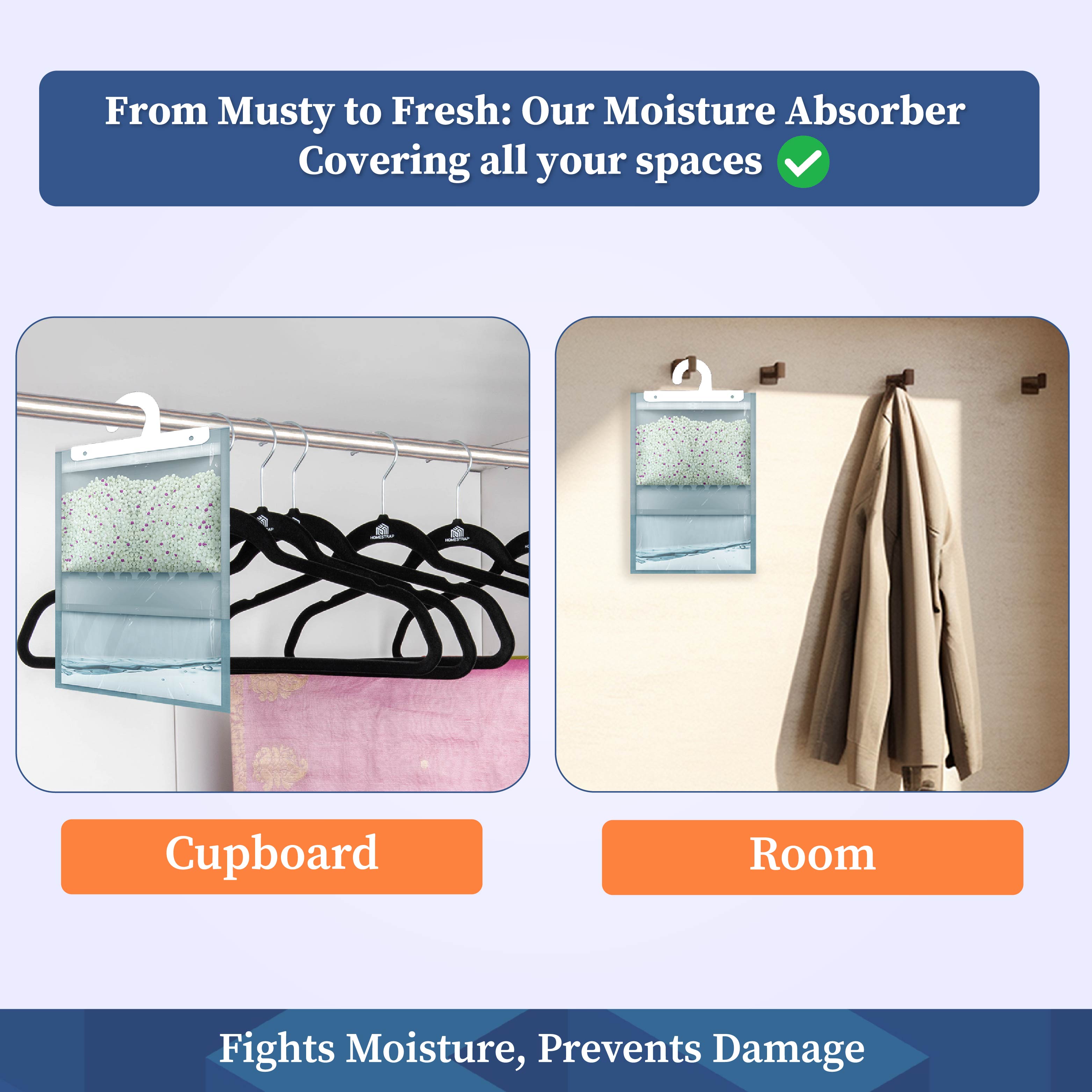Moisture Absorber Hanging Pouch 400 Gram