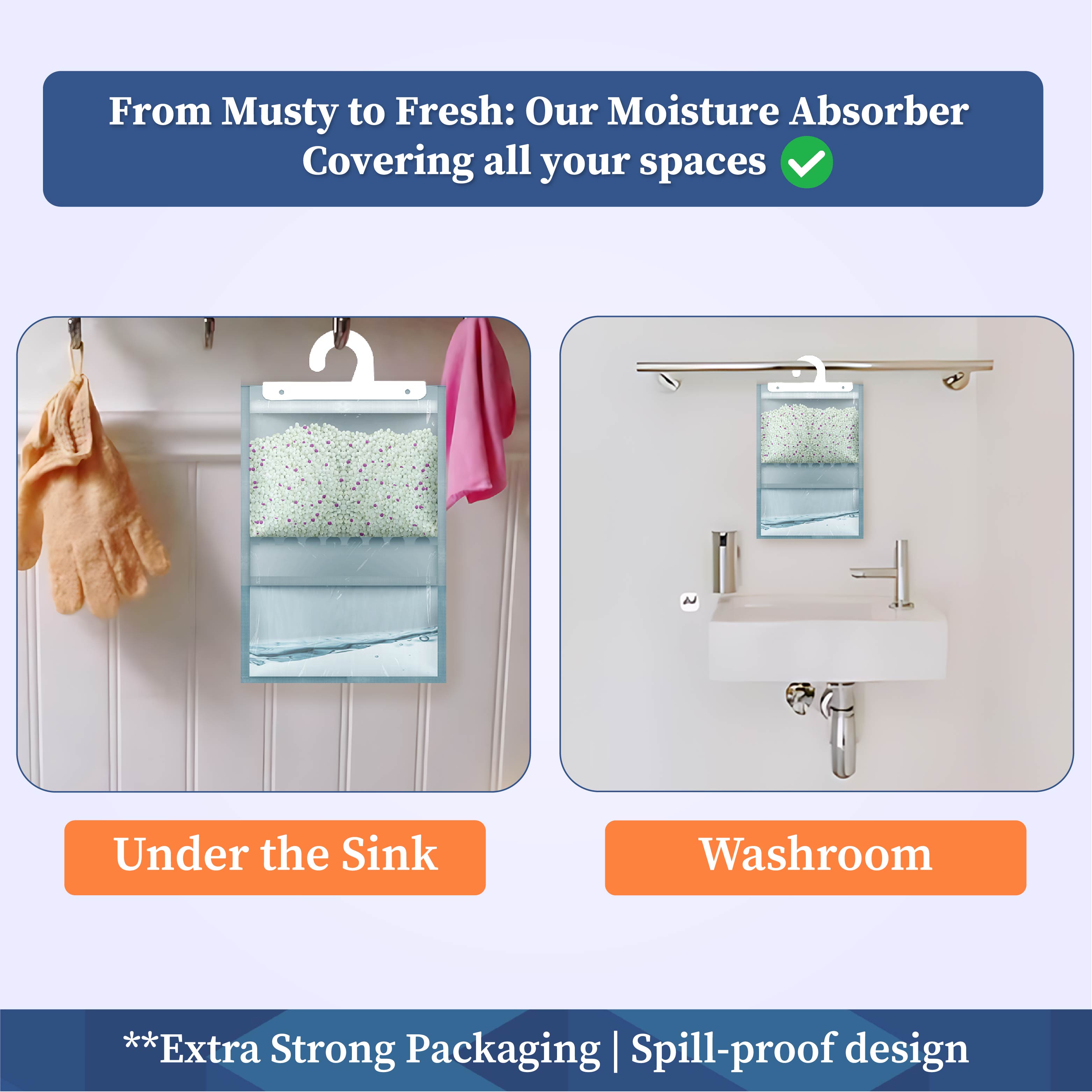 Moisture Absorber Hanging Pouch 400 Gram