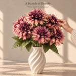 Mauve Dahlia Artificial Flower Bunch