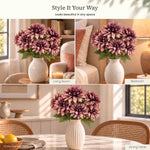 Mauve Dahlia Artificial Flower Bunch