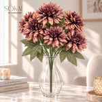 Mauve Dahlia Artificial Flower Bunch