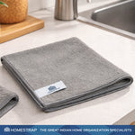 Grey Microfiber Cleaning Cloth Set of 2 - Homestrap