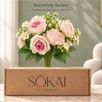 Pastel Garden Mixed Artificial Flower Bouquet