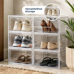 Clear Multi Bins | Shoe Sneakers Organizer