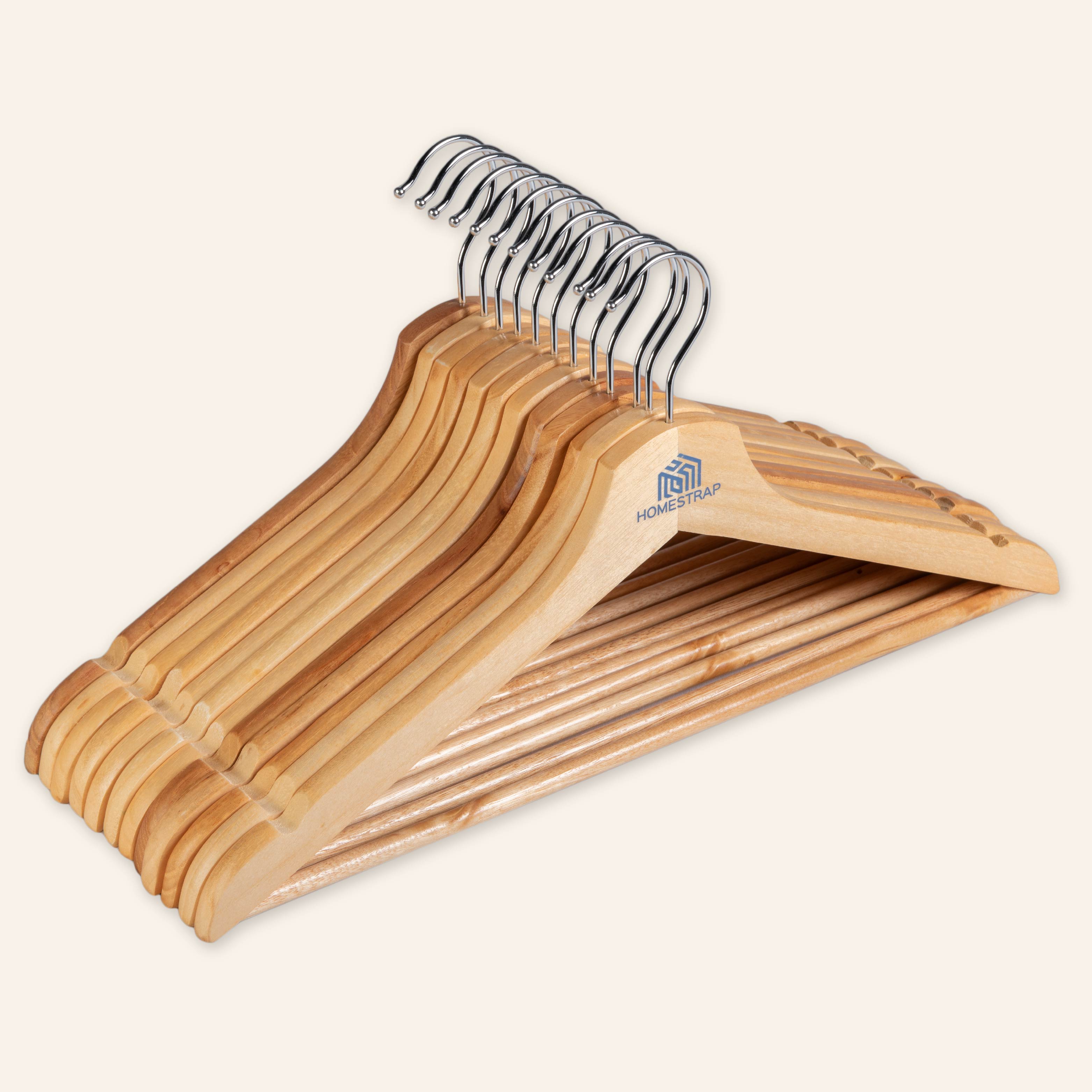 Premium Wooden Hanger | Wooden Round Bar Hanger