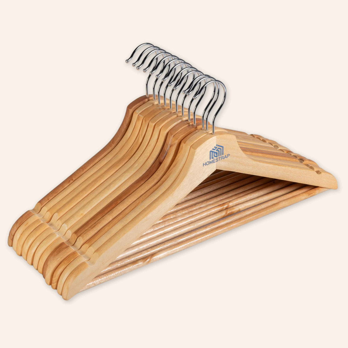 Premium Wooden Hanger | Wooden Round Bar Hanger