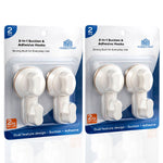 2-in-1 Suction & Adhesive Hooks|Set of 2 - Homestrap