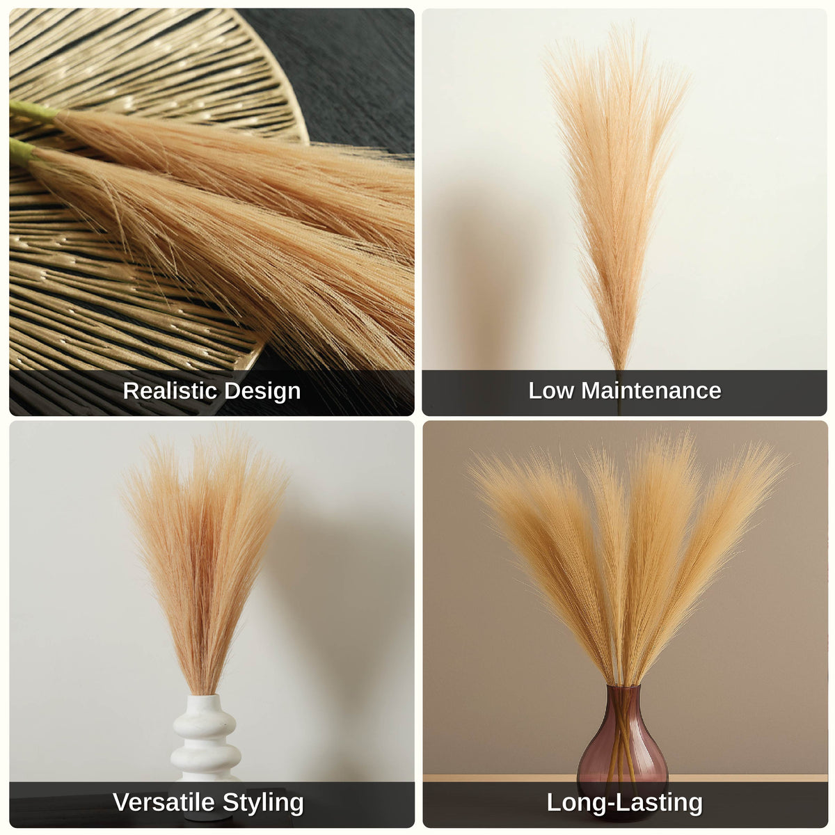 Sokai Pampas Grass Sticks – Set of 6 - Homestrap