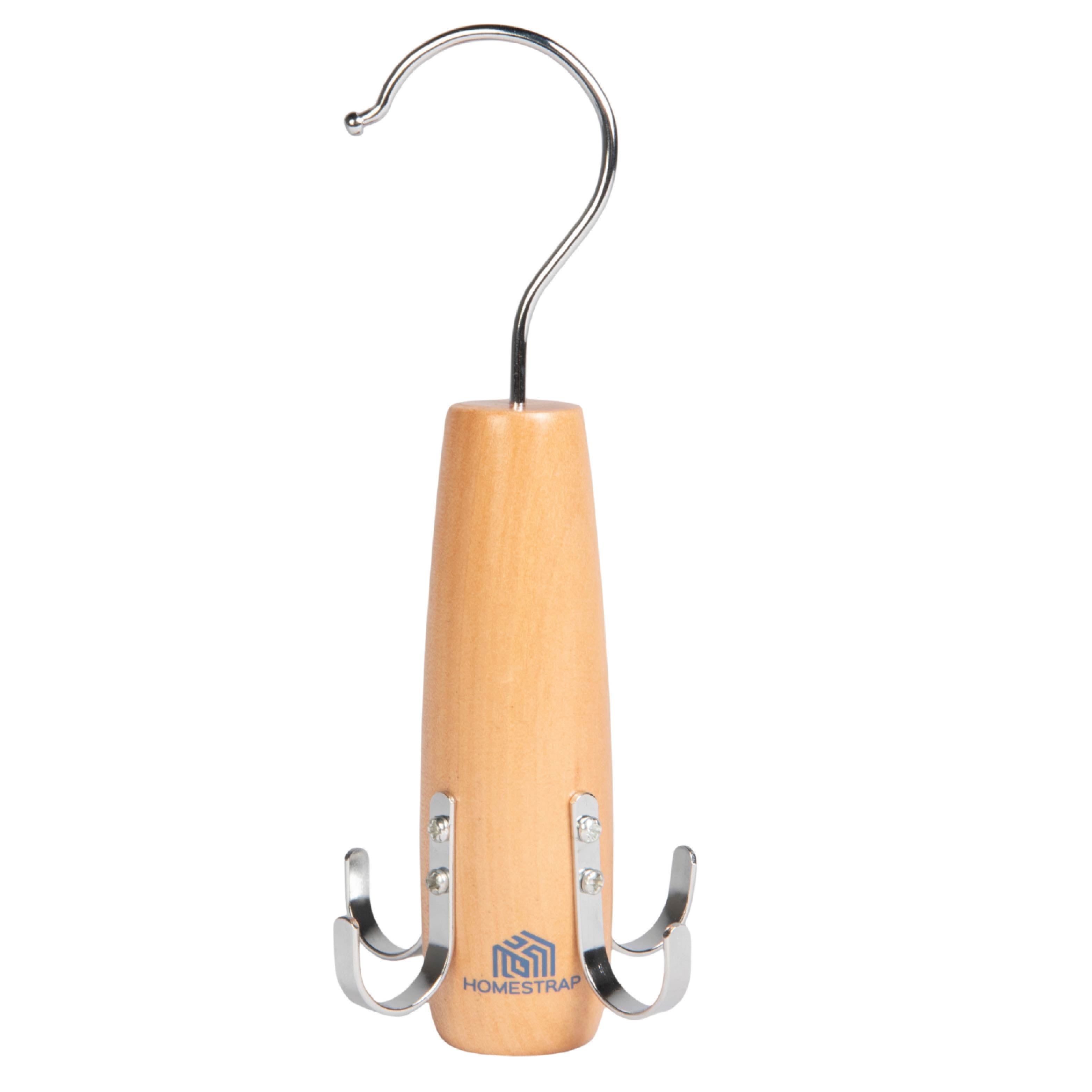 Wooden 4 in 1 Hook Hanger for Tie
