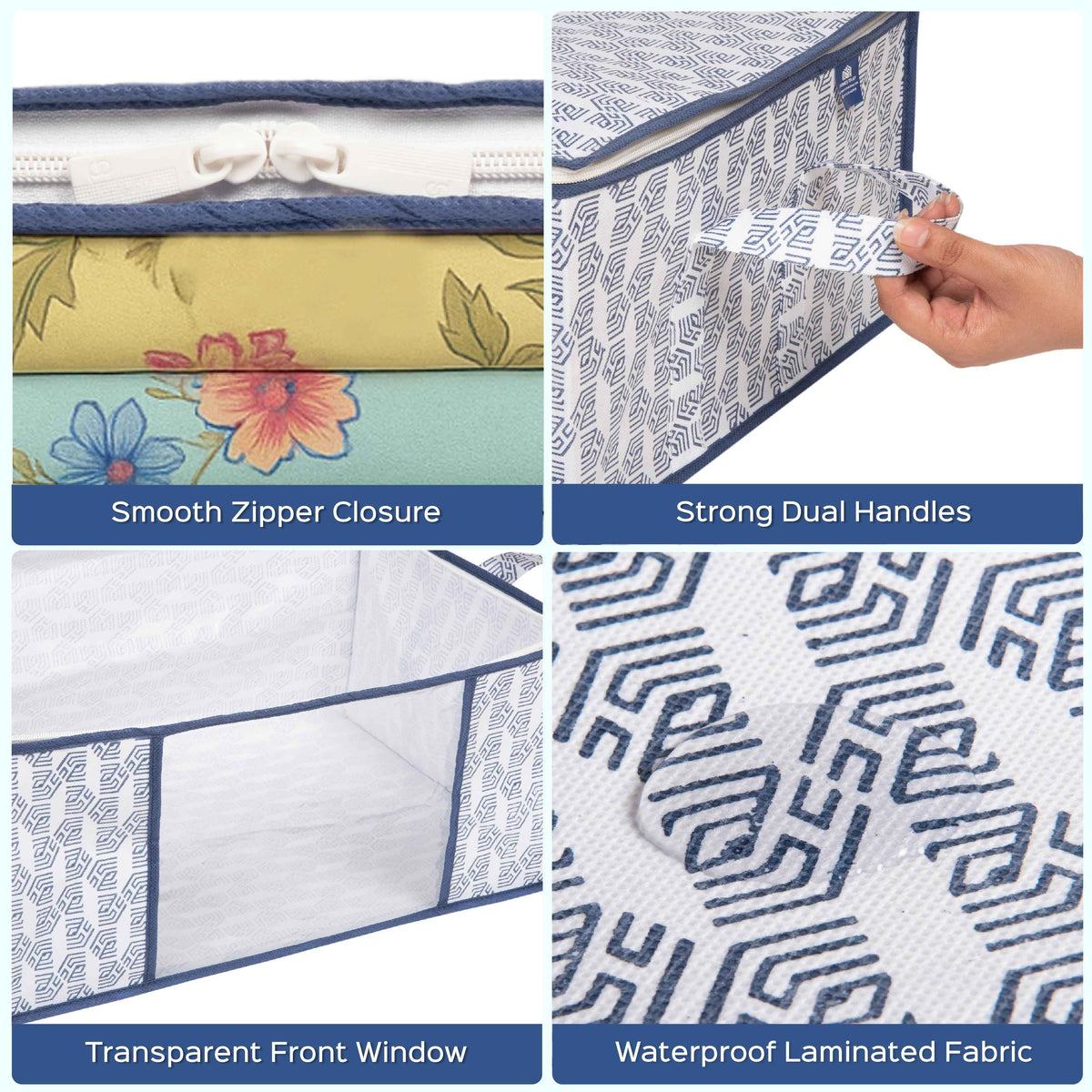 Heavy-Duty Underbed Storage Bag Set of 4