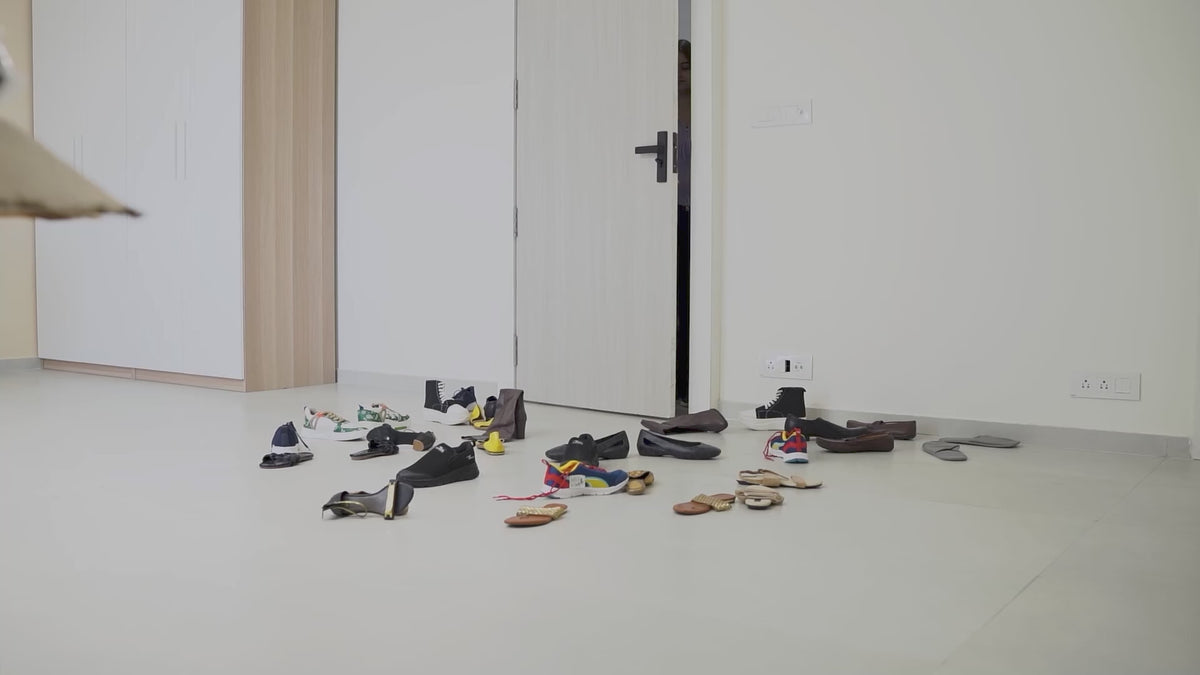 Shoe Stack Foldable Shoe Storage with Wheels
