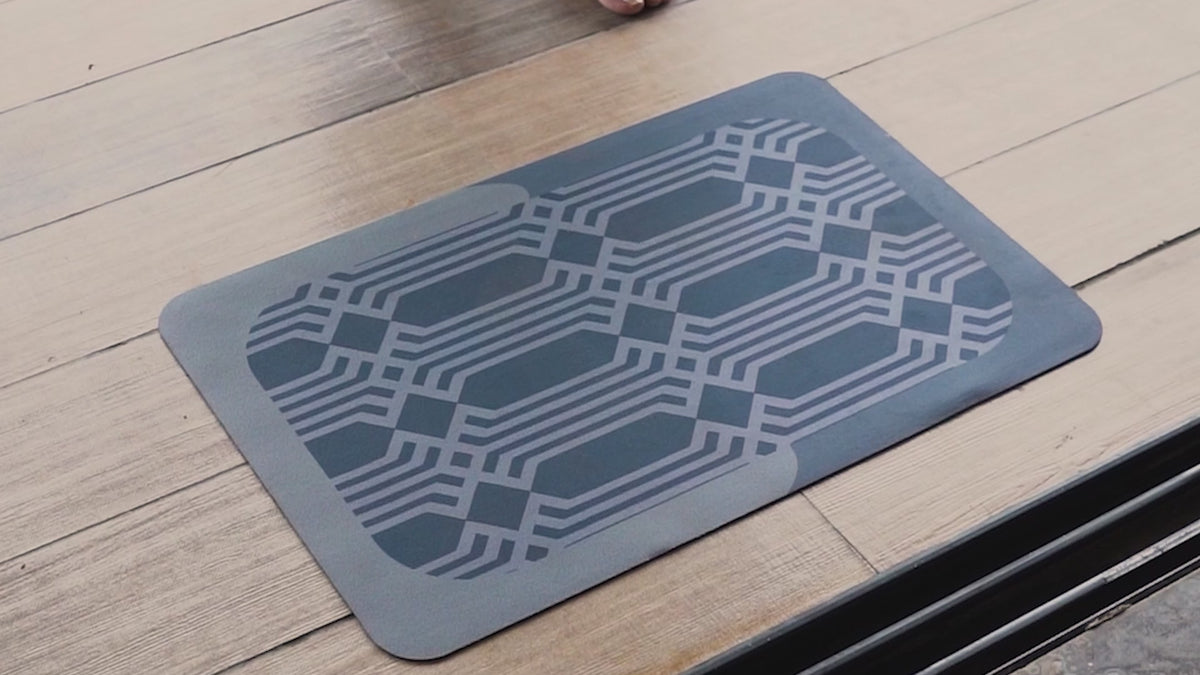 Dual-Tone Anti Slip Floor Mat Set of 2
