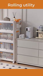 Rolling Utility Multipurpose Cabinet with Wheels