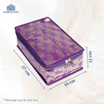 Brocade Jewellery Organizer with 12 Pouches