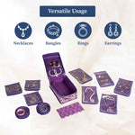 Brocade Jewellery Organizer with 12 Pouches