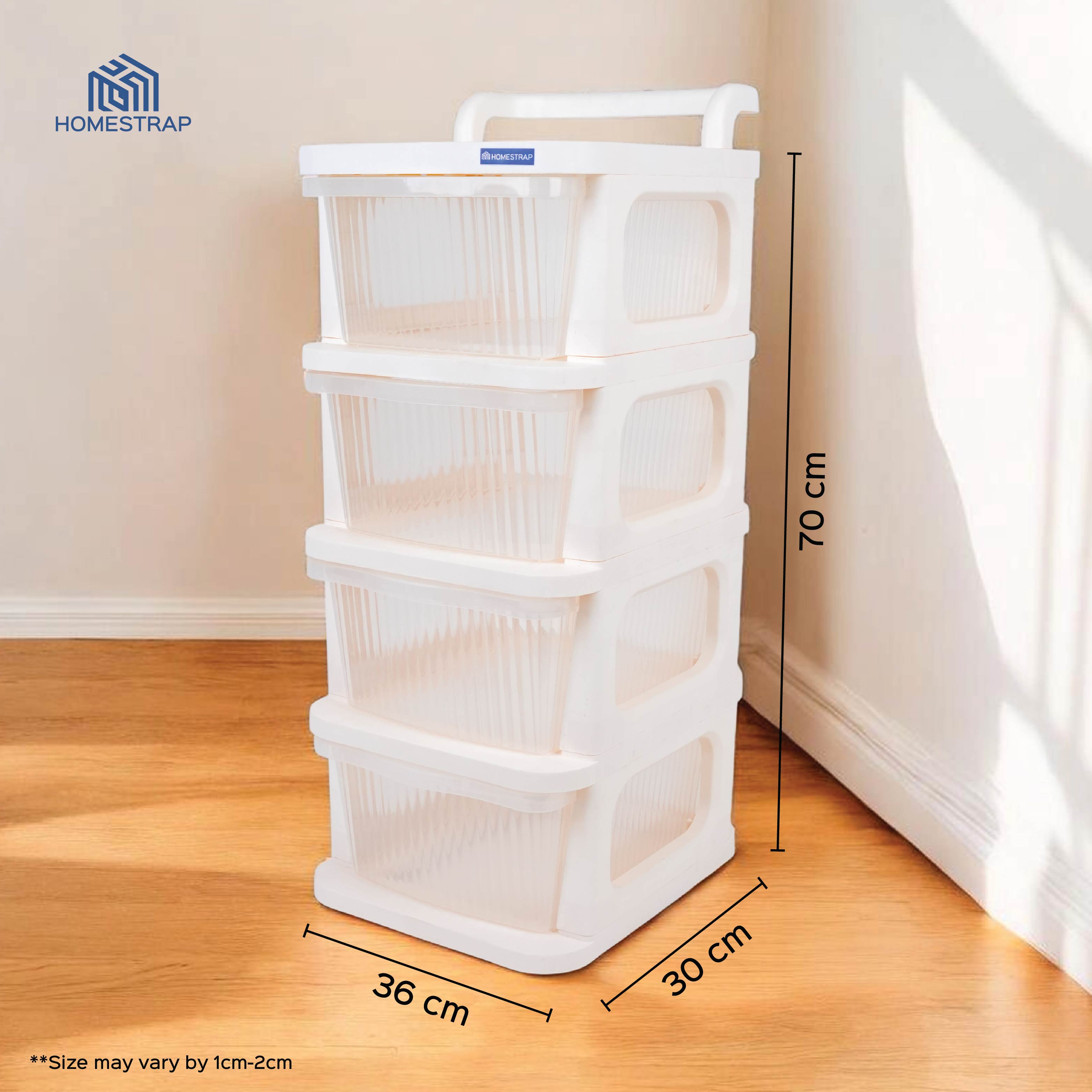 4 Layer Multipurpose Drawer Cart with Wheels