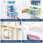 4 Layer Multipurpose Drawer Cart with Wheels - Homestrap