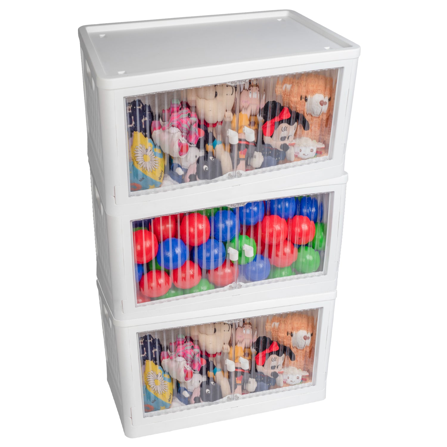 Rollin Stacker / Foldable Storage Box with Wheels (Large)