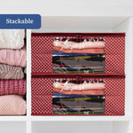 3 layer Cotton Quilted Saree Cover | Clothes Organizer