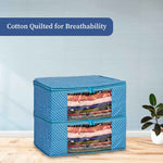 3 layer Cotton Quilted Saree Cover | Clothes Organizer