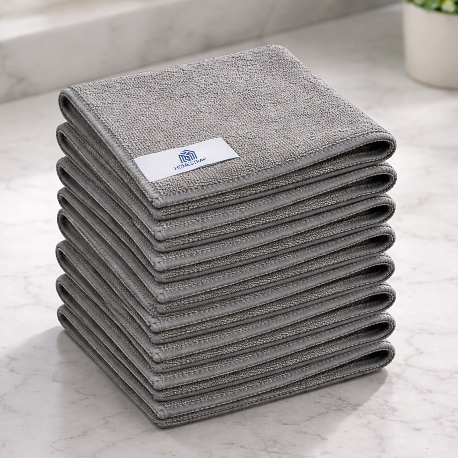 Grey Microfiber Cleaning Cloth Set of 2 - Homestrap