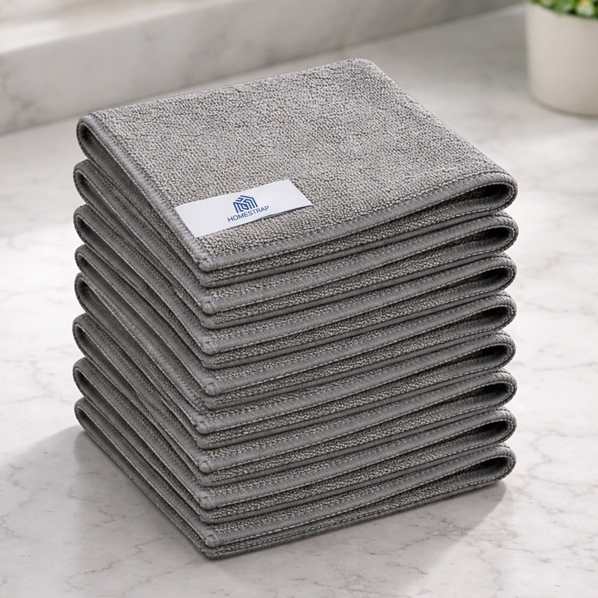Grey Microfiber Cleaning Cloth Set of 2 - Homestrap