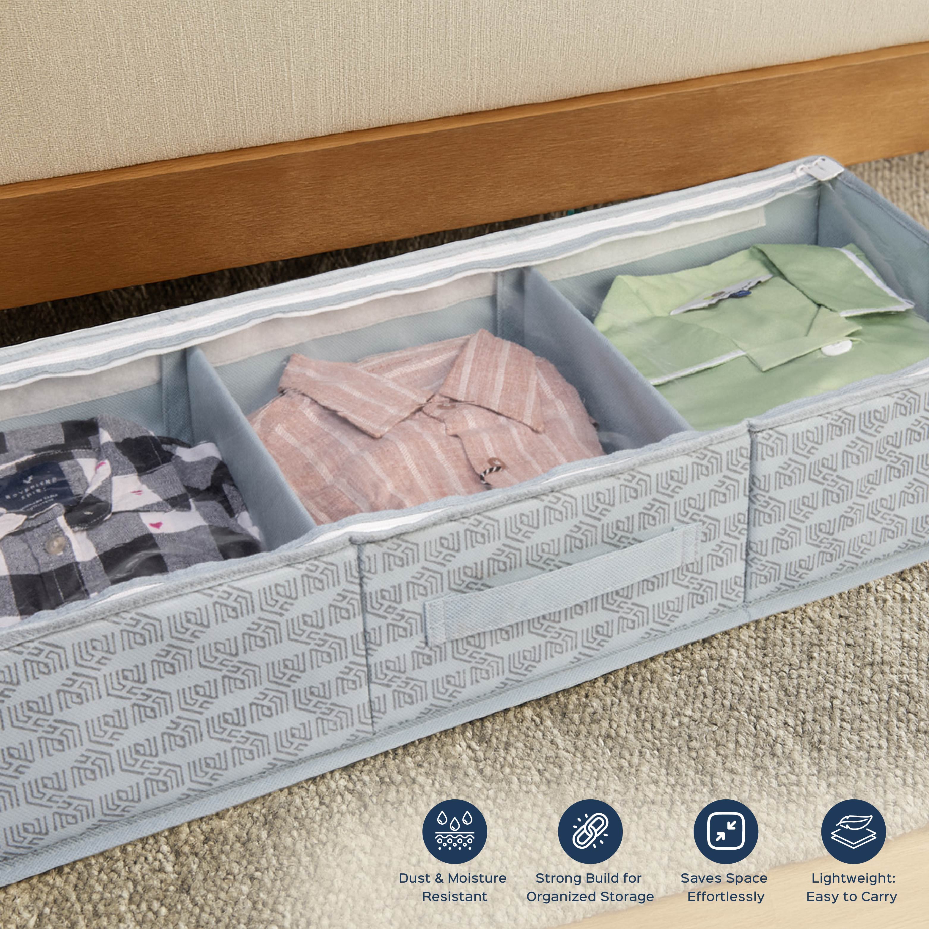 6 Section Underbed Shoe Organizer | Foldable