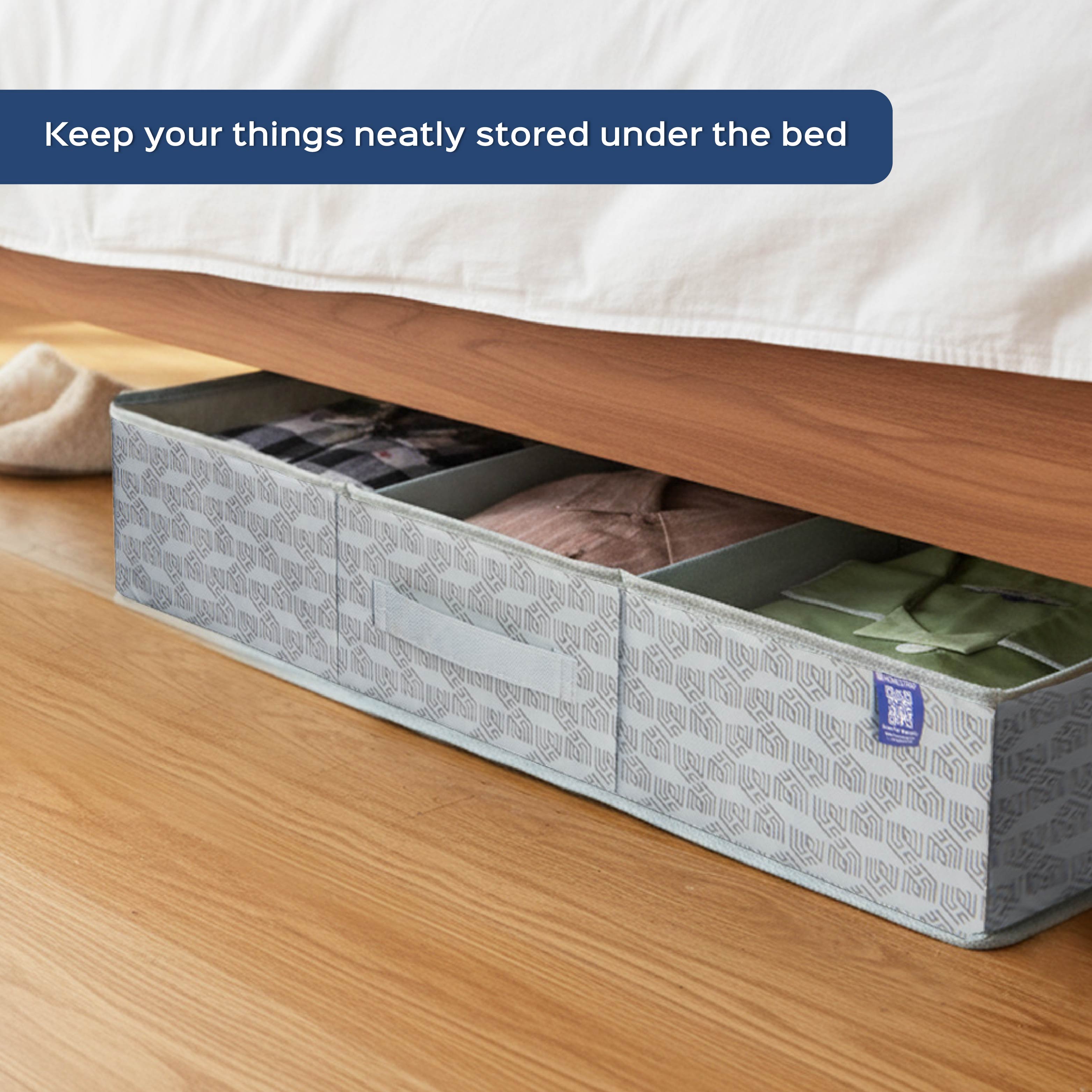 6 Section Underbed Shoe Organizer | Foldable