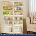 Shoe Stack Foldable Shoe Storage with Wheels