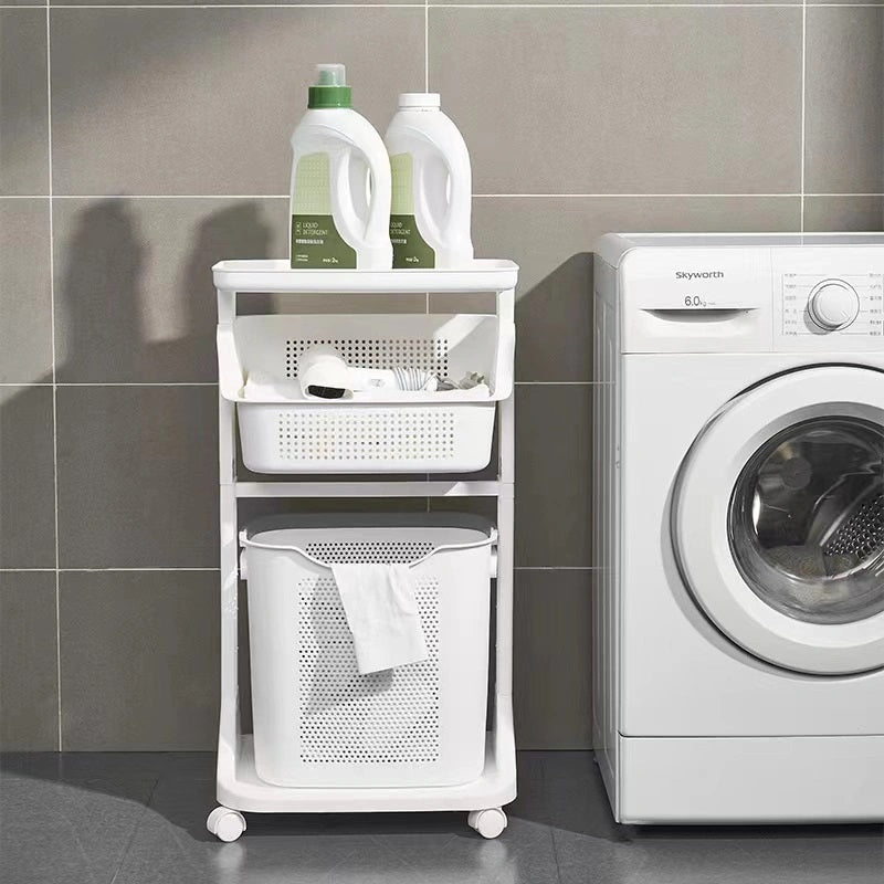 Laundry Magic Mover /Multi Tier Laundry Basket With Wheels