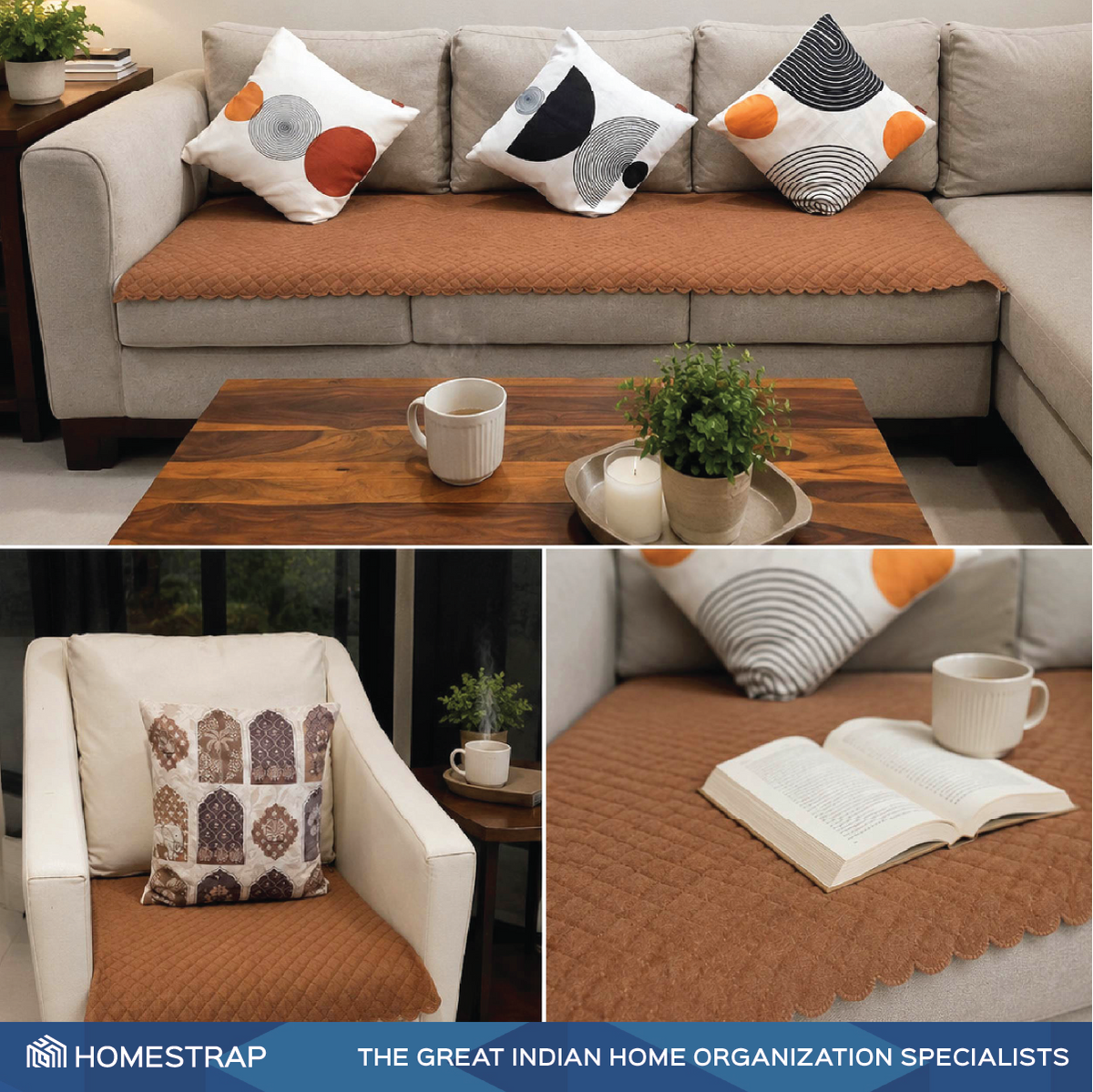 Quilted Velvet Sofa Cover with Lint-Free Fabric - Homestrap